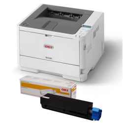 OKI B432dn Mono Laser Printer and Toner Bundle 45762013